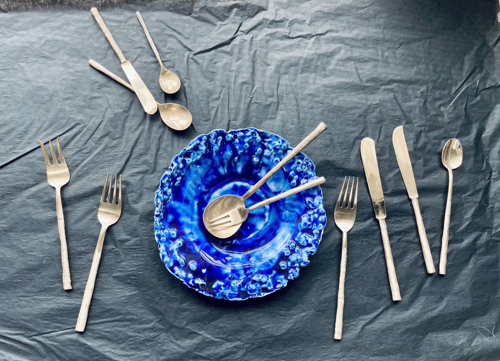 Daniel van Dijck - 餐具套裝 (122) - 金餐具 - 黃銅 - 独一无二的餐具 #2.1