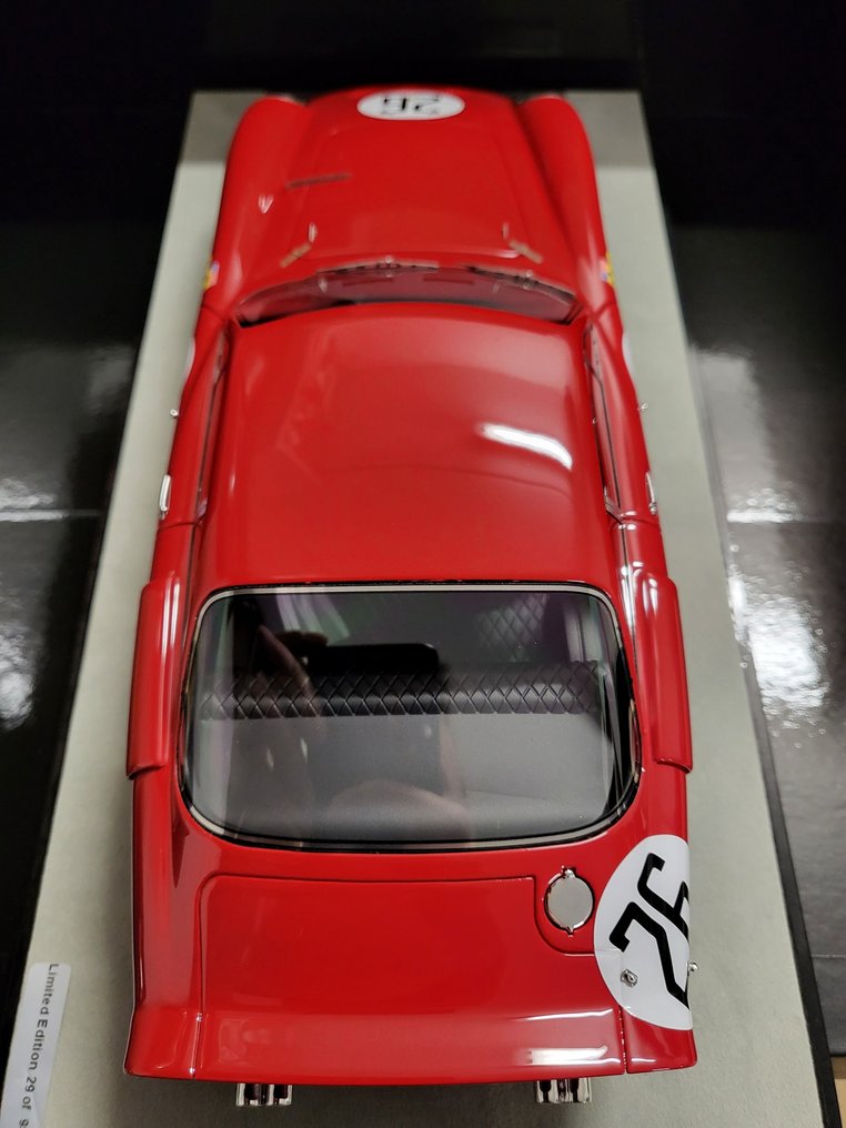 Tecnomodel 1:18 - Modell racerbil - Ferrari 330 LMB Le Mans 24h 1963 car #26 NART Driver: M.Gregory - D.Piper 6° place - TM18-90G #2.1