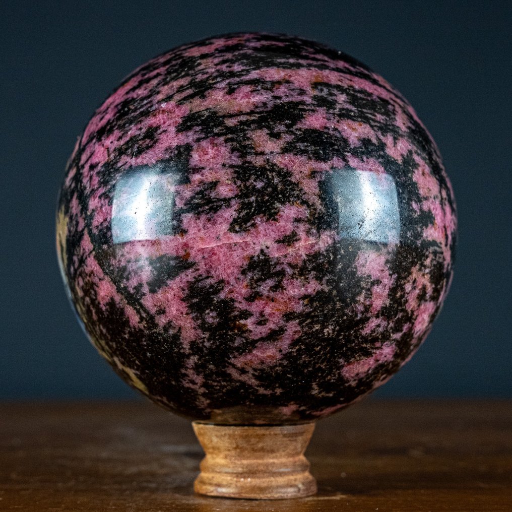 Large Best A+++ Quality Rhodonite and Quartz Sphere- 4967.65 g #1.1