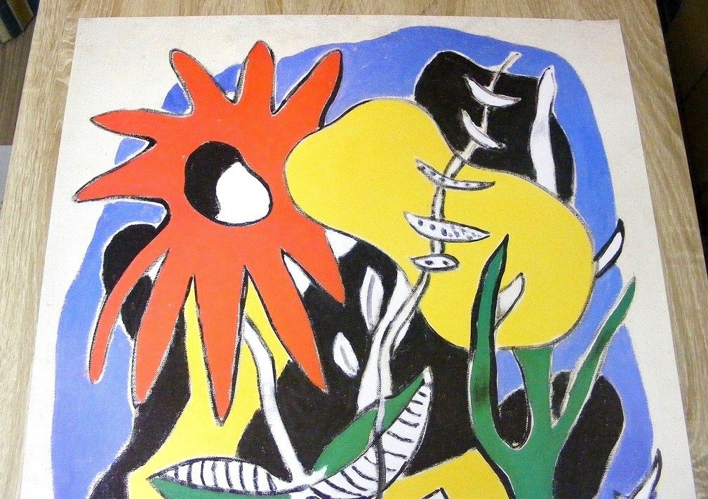 Fernand Leger - Conposition with king of Hearts (1949) - 1980-talet #1.0