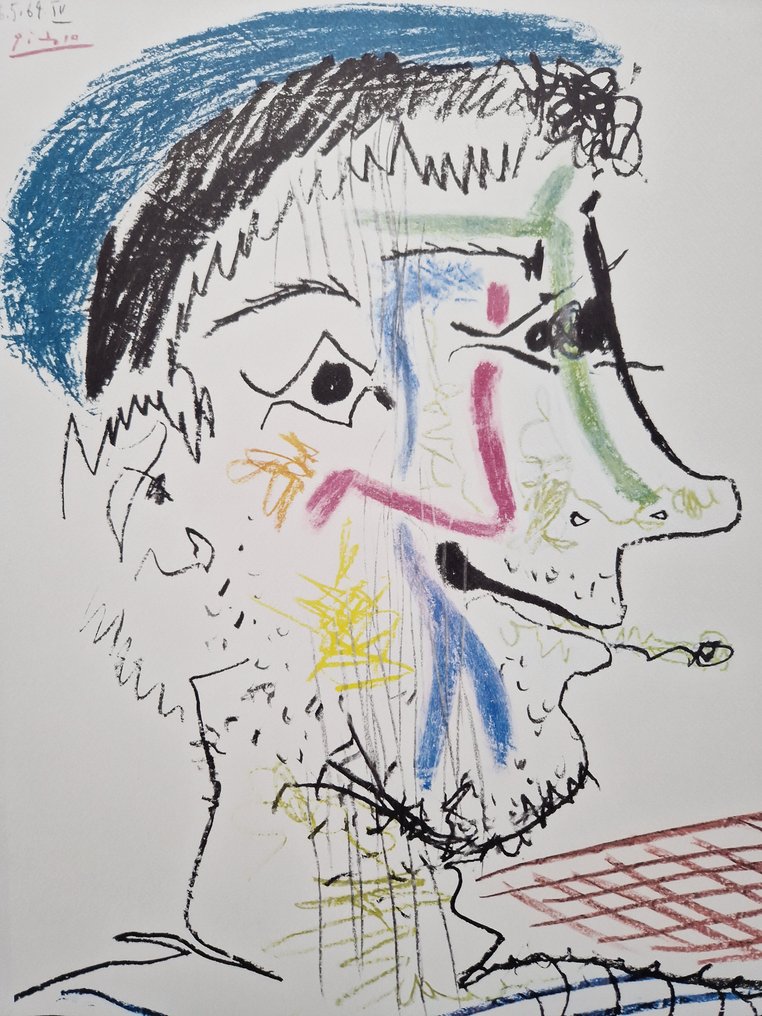 Pablo Picasso (1881-1973) - Mann mit Zigarette #1.2