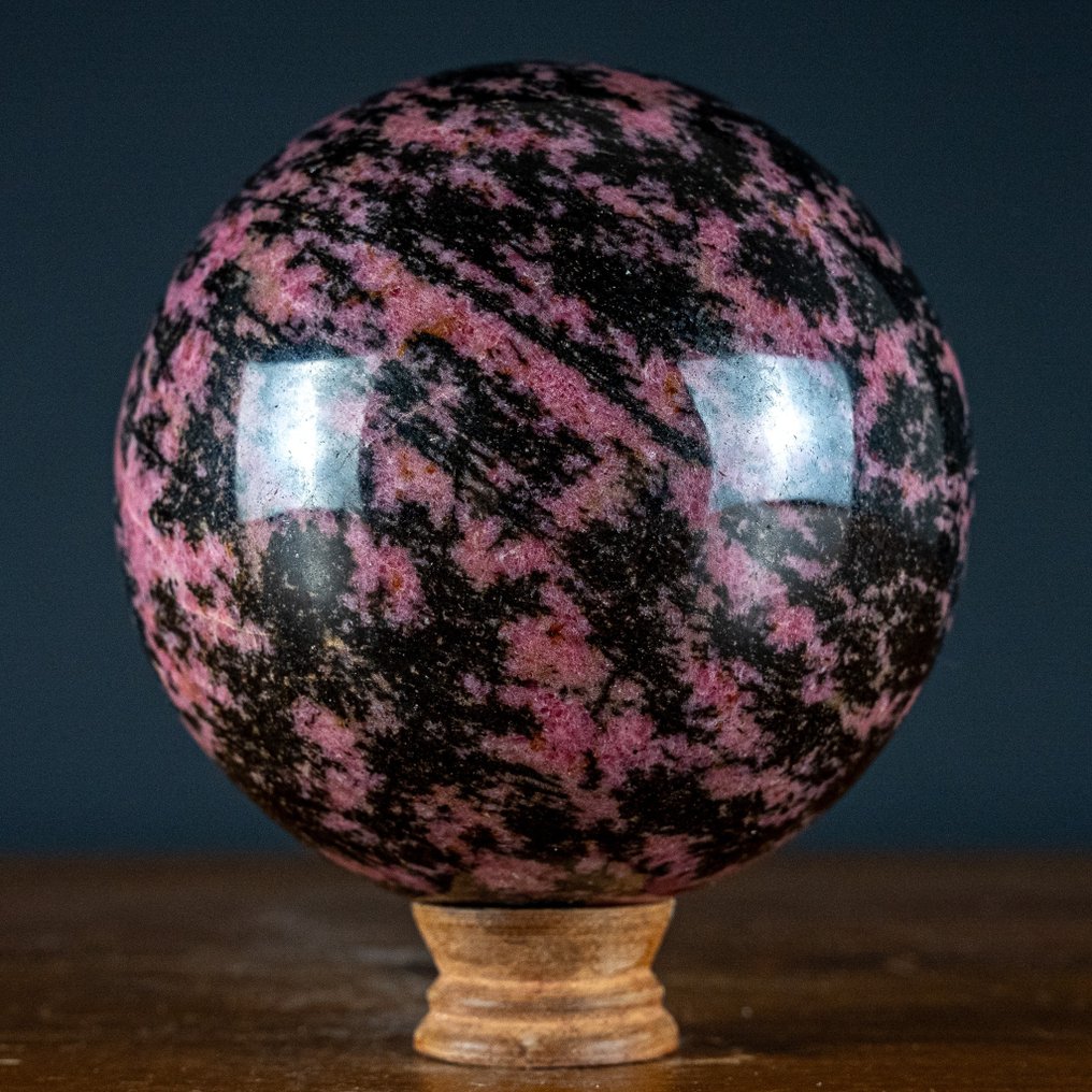 Large Best A+++ Quality Rhodonite and Quartz Sphere- 4967.65 g #2.1