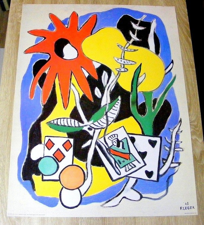 Fernand Leger - Conposition with king of Hearts (1949) - 1980-talet #1.0