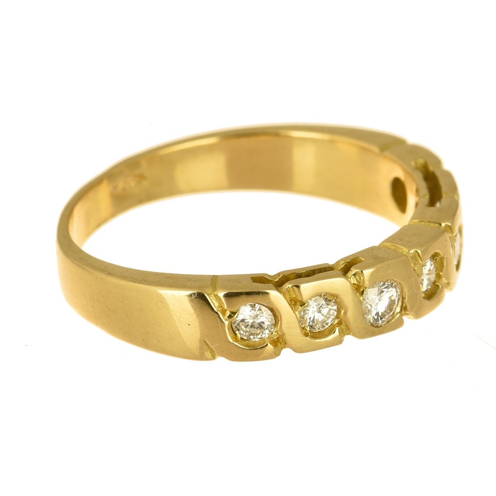 Ring - 18 karaat Geel goud -  0.35 tw. Diamant  #2.1