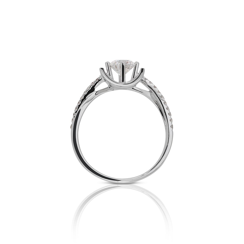 Ring - 18 kt Vittguld -  0.65ct. tw. Diamant  (Natural) - Diamant #2.1