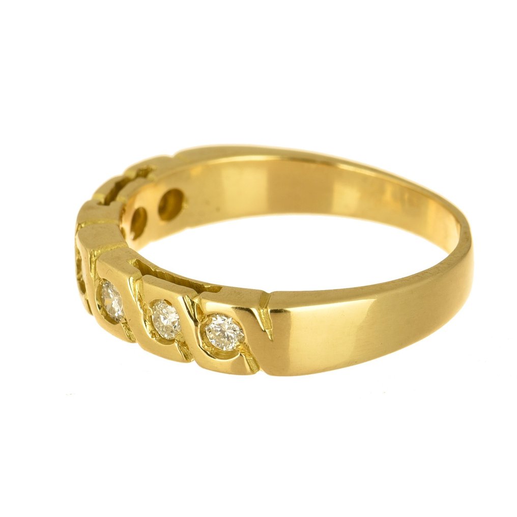 Ring - 18 karaat Geel goud -  0.35 tw. Diamant  #1.2