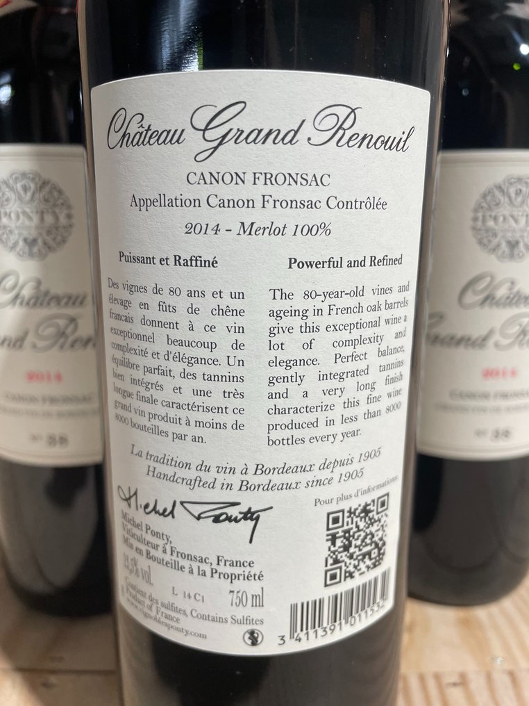 2014 Château du Grand Renouil - Canon-Fronsac - 6 Pullot (0.7 L) #4.3
