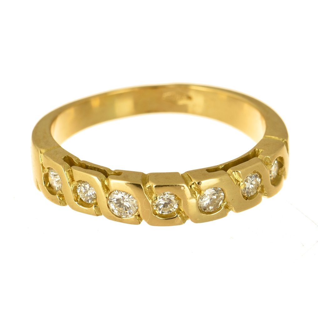 Ring - 18 karaat Geel goud -  0.35 tw. Diamant  #1.1