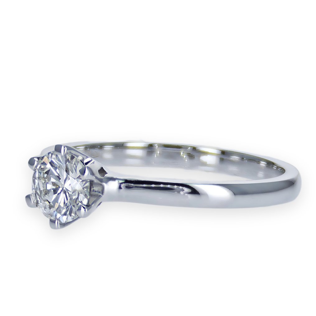 Förlovningsring - 14 kt Vittguld -  0.38ct. tw. Diamant #1.1
