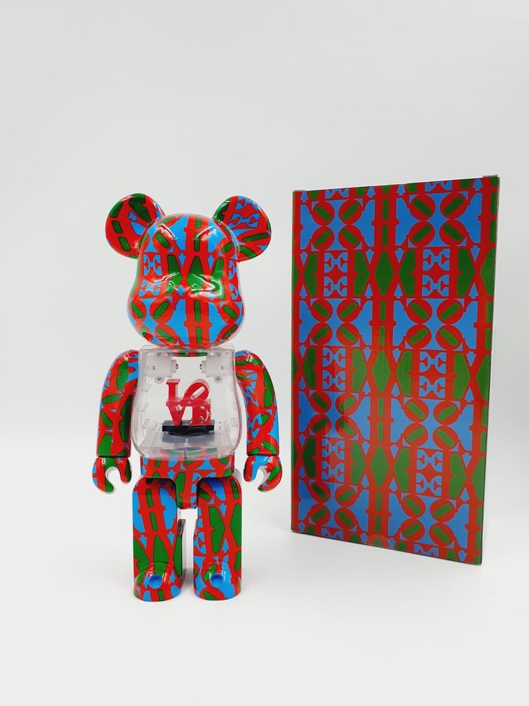 Robert Indiana x Medicom Toy - Be@rbrick Robert Indiana "Love" 400%  Bearbrick 2023 #1.1
