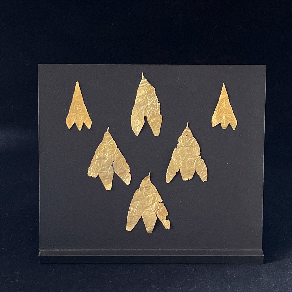 Aur Șase frunze de laur auriu - 5.6 cm #2.1