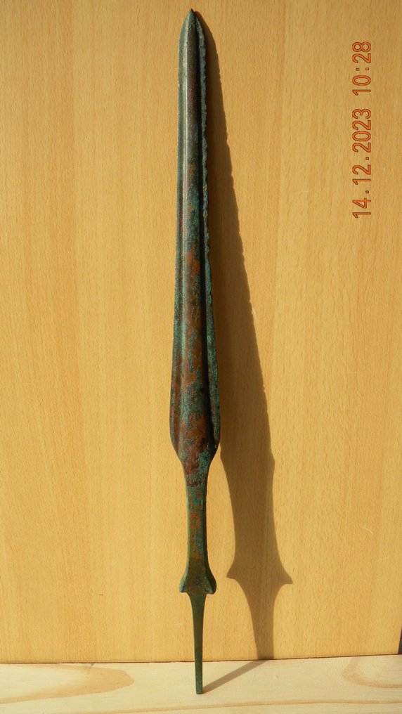 Luristán Bronce Punta de lanza de bronce de Luristán, siglos VIII-VI a.C., 59 cm - 59 cm #2.2