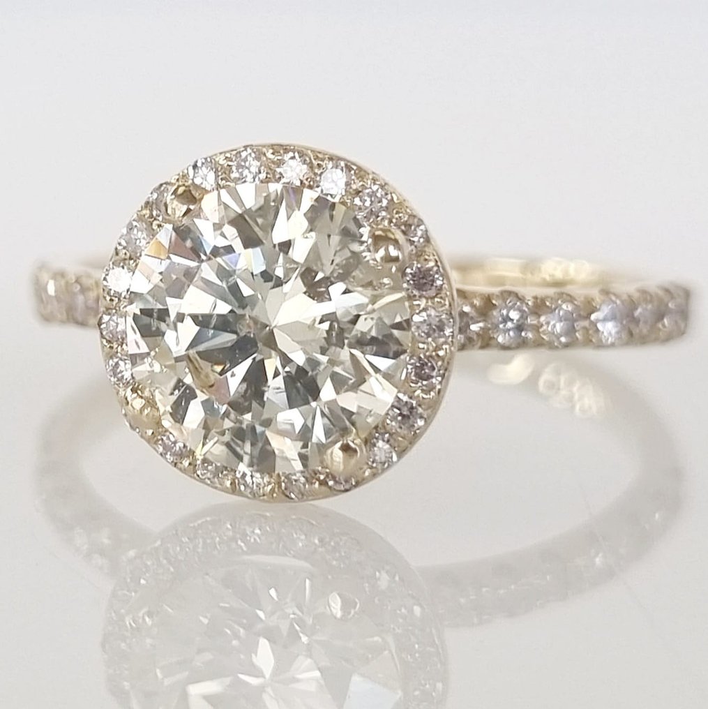 Βραδινό δαχτυλίδι Λευκός χρυσός Διαμάντι - Διαμάντι #3.3