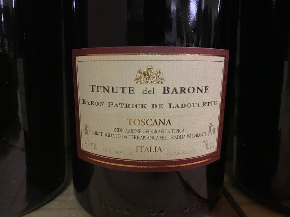 2010 Baron Patrick De Ladoucette 'Tenute del Barone' - Toscana IGT - 6 Flaskor (0,75L) #4.3