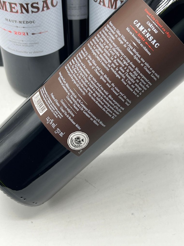 2021 Chateau de Camensac - Haut-Médoc Grand Cru Classé - 6 Flasker (0,75 L) #2.1