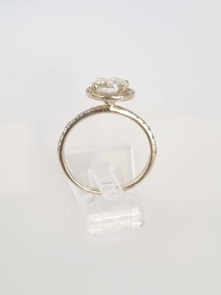 Βραδινό δαχτυλίδι Λευκός χρυσός Διαμάντι - Διαμάντι #3.1