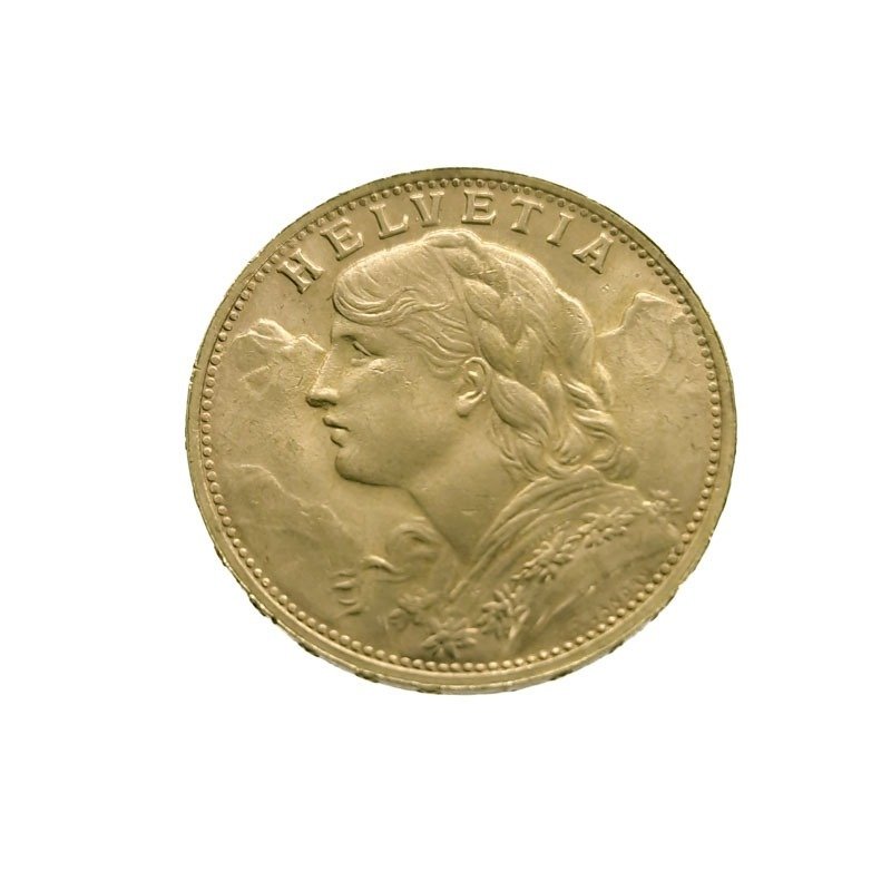 瑞士. 20 Francs 1947 LB - Vreneli #1.1
