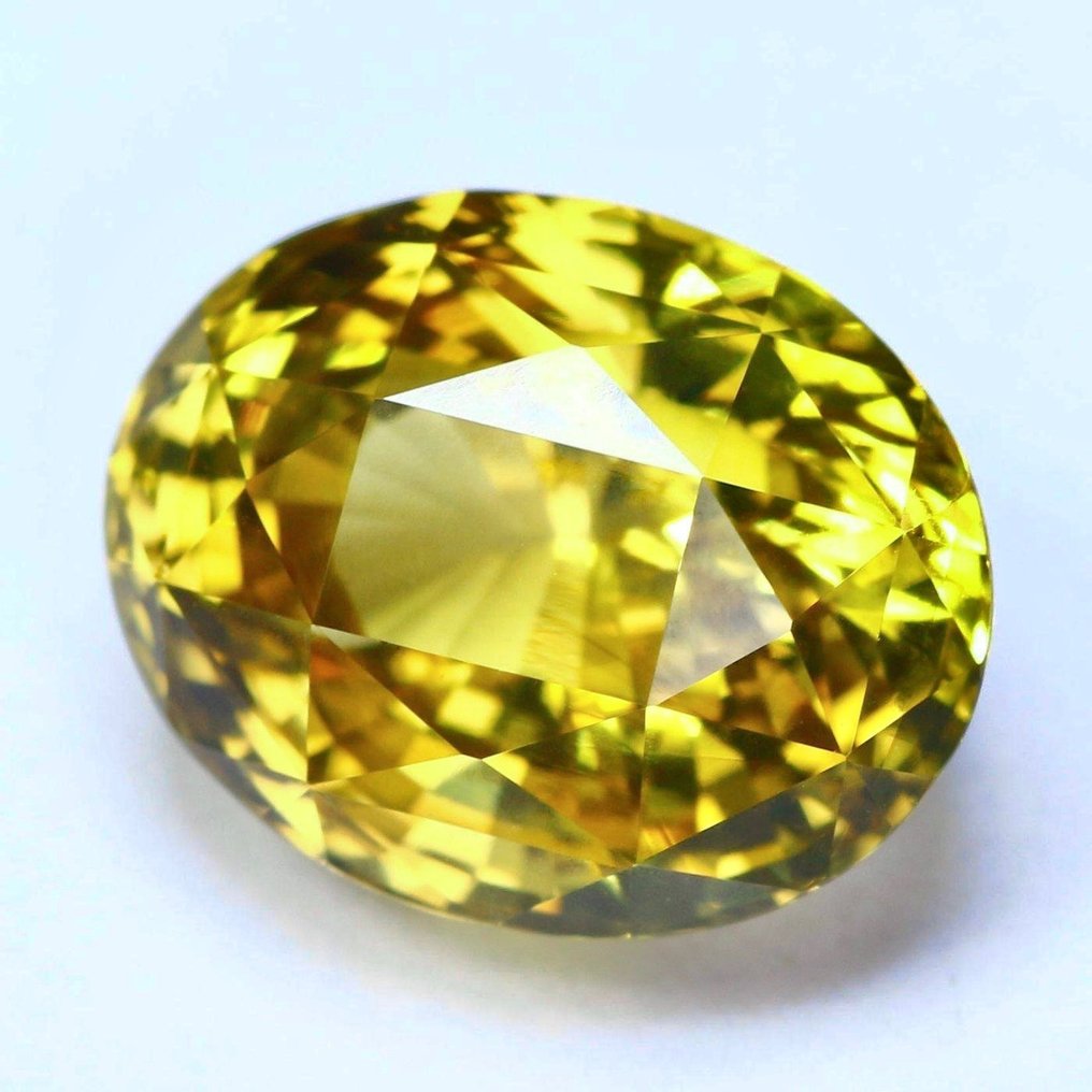 1 pcs GIA 認證稀有綠黃色 金綠寶石 - 7.56 ct #1.1