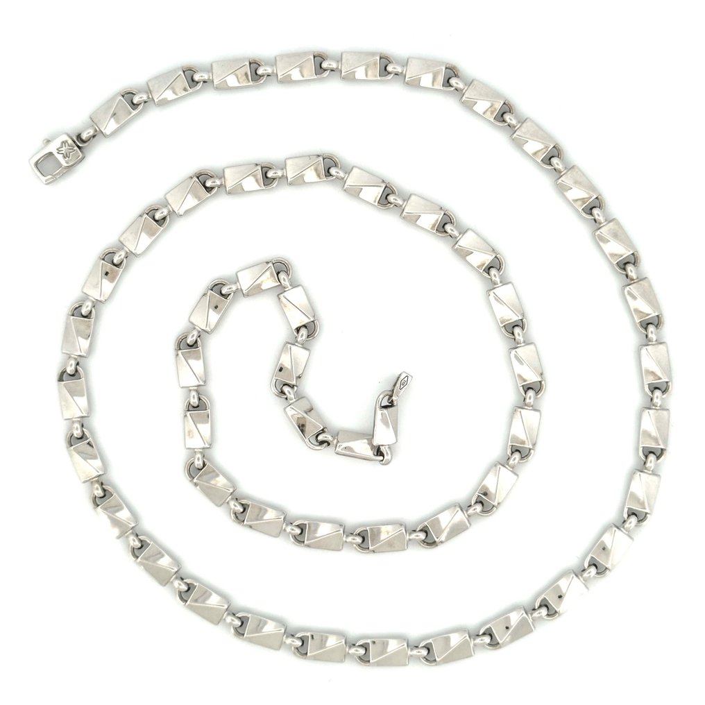 Catena  - 12.7 gr - 50 cm - 18 Kt - Collier - 18 carats Or blanc #2.1