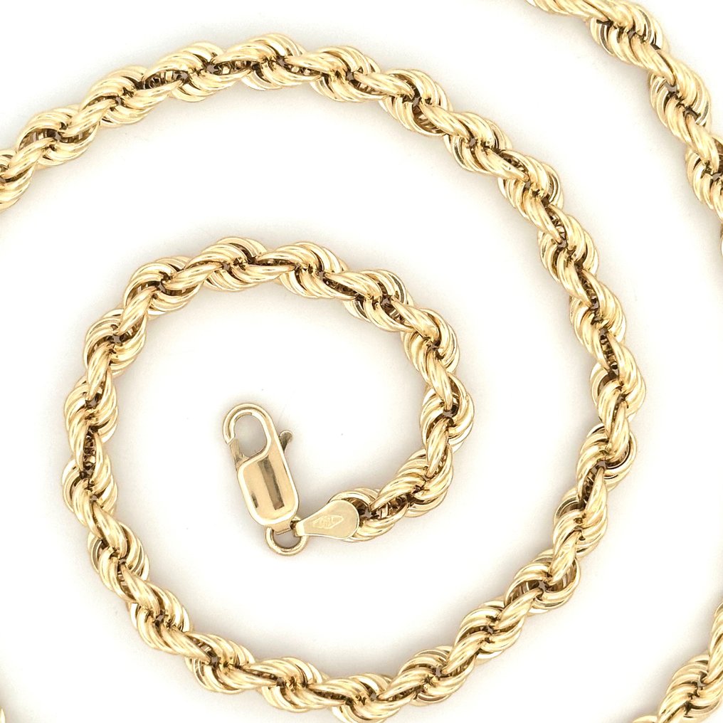 Rope Chain - 8.9 gr - 45 cm - 18 Kt - Colier - 18 ct. Aur galben #1.2