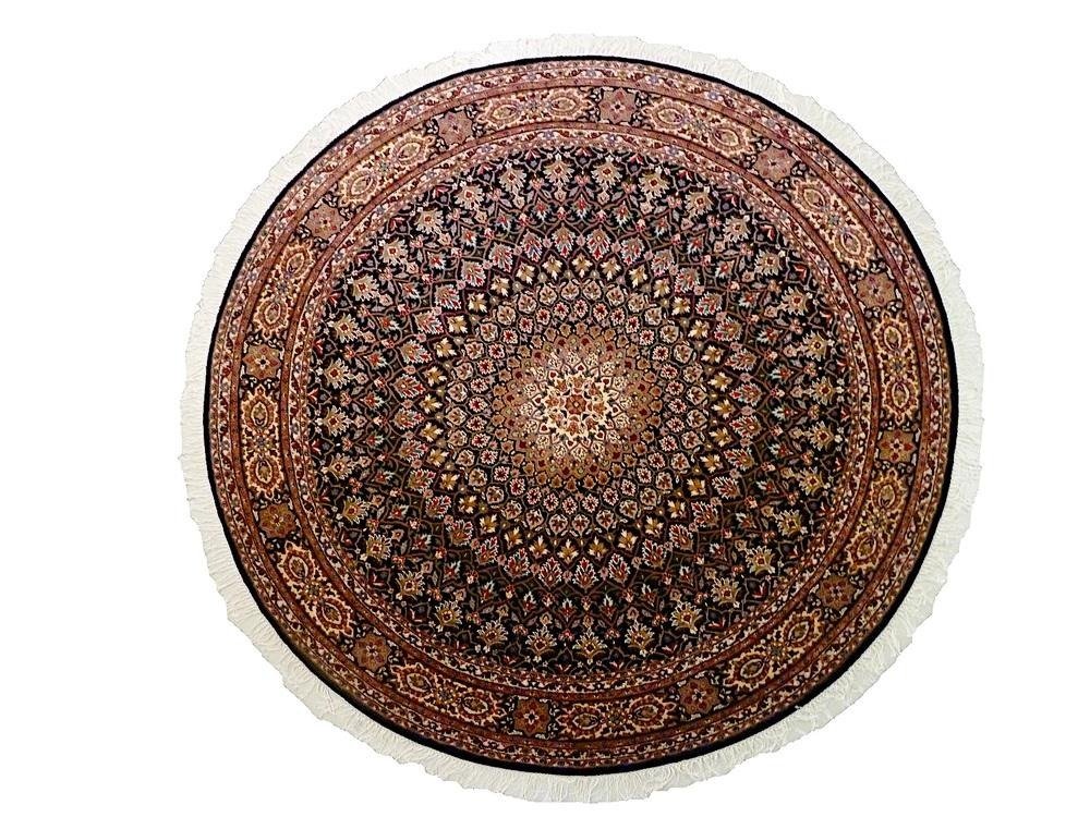 Tabriz Gombad met zijde - Vloerkleed - 151 cm - 151 cm #1.0