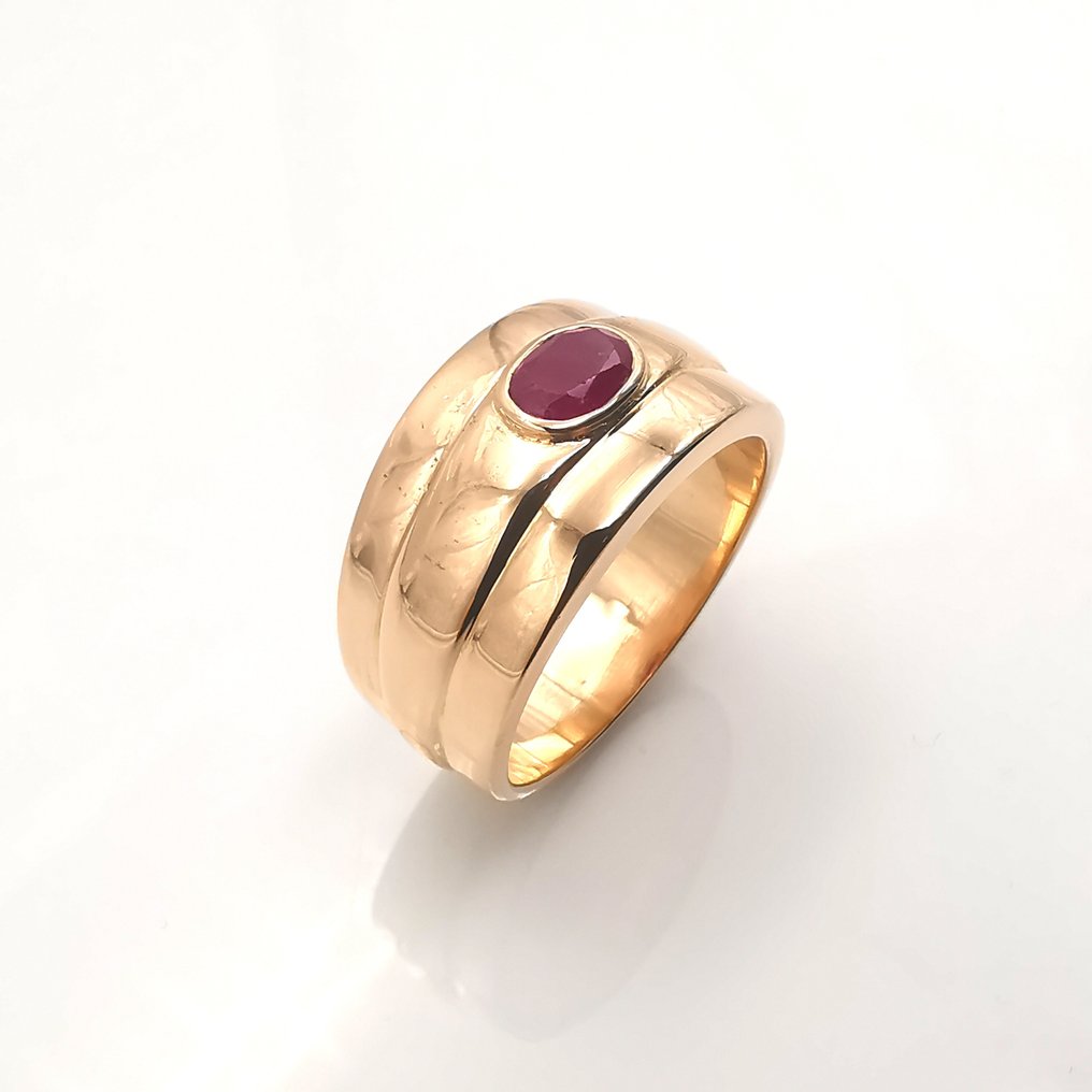 Δαχτυλίδι - 18 καράτια Ροζ χρυσό Ρουμπίνι #1.2