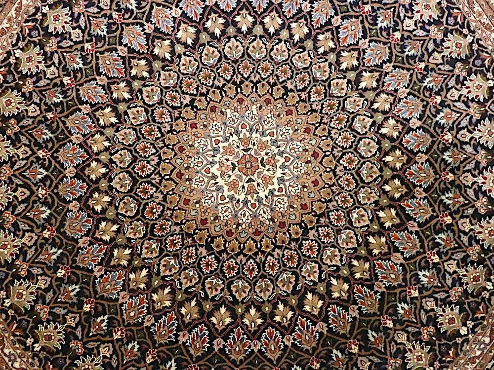 Tabriz Gombad met zijde - Vloerkleed - 151 cm - 151 cm #1.0