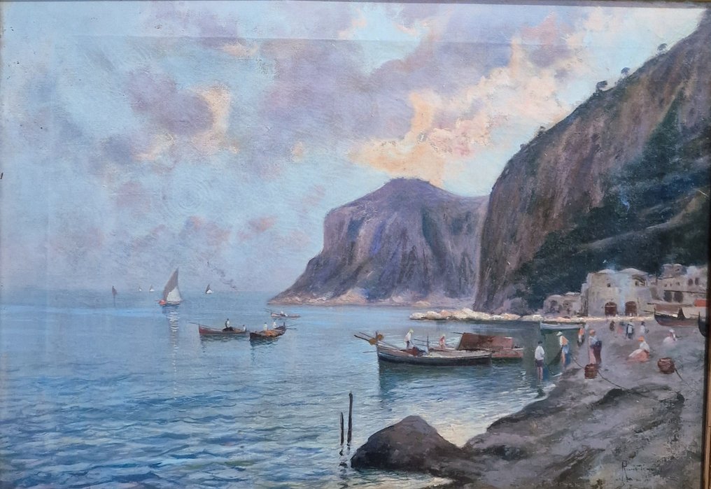 Oscar Ricciardi (1864-1935) - Marina di Sorrento #2.2