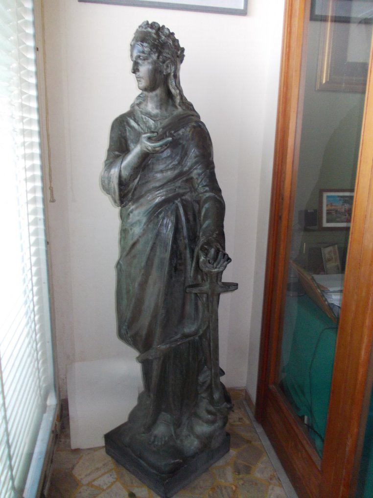 Tusey (Meuse) - Louis Noel (1839-1925) - 雕像, Grande figura, Dea del Mare - 1.73 m - 青銅色 - 1897 #1.2