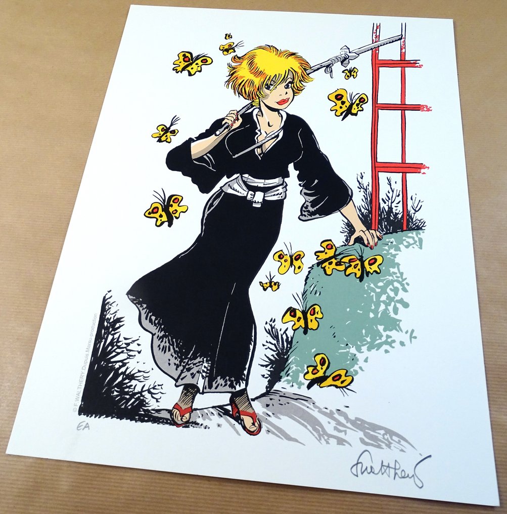 Walthéry, Francois - 1 Silkscreen - Natacha - Hommage à Michetz #4.3