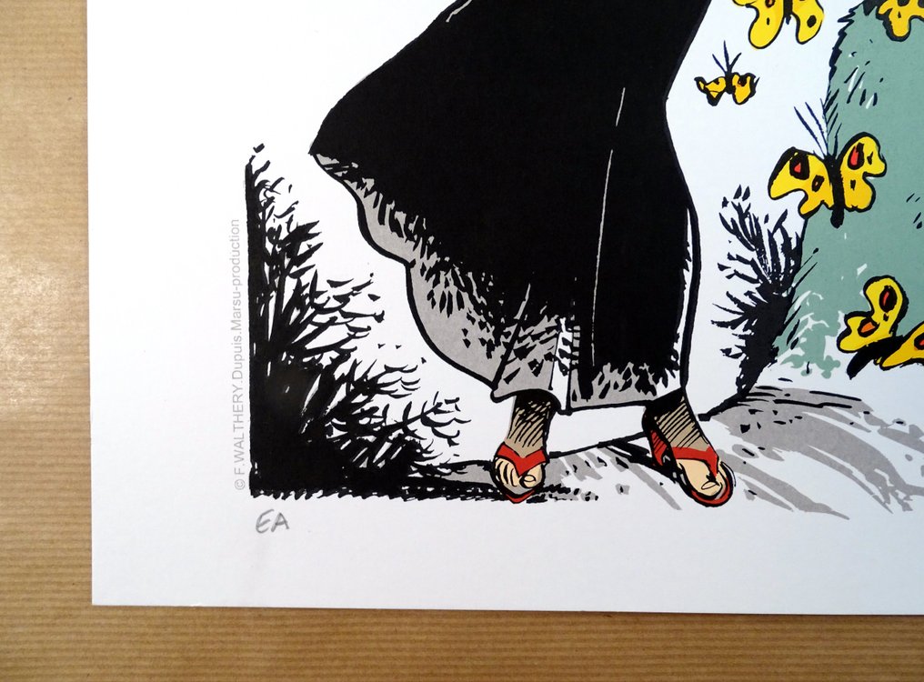 Walthéry, Francois - 1 Silkscreen - Natacha - Hommage à Michetz #3.2