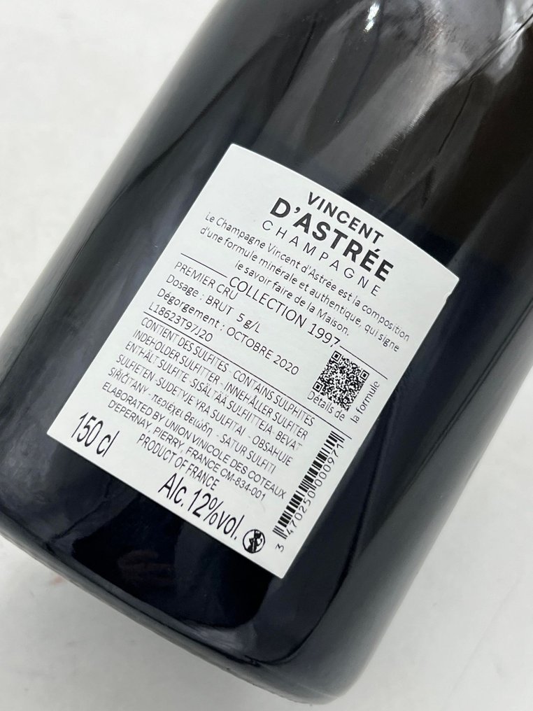 1997 Vincent d'Astrée, Vieux Millésime Blanc de Blancs - Champagne Brut - 1 Magnum (1.5L) #2.1