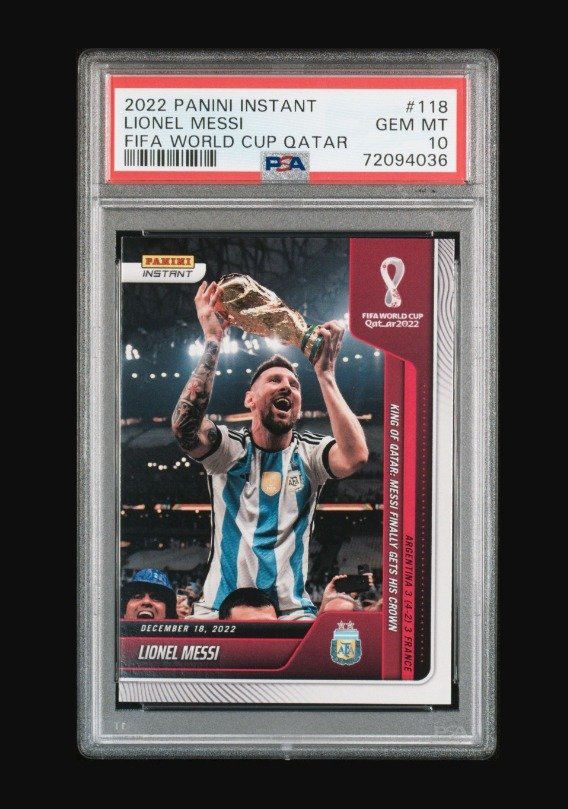 2022 Panini Instant World Cup 萊納爾·梅西 #118 - PSA 10 - 1 Graded card #1.0