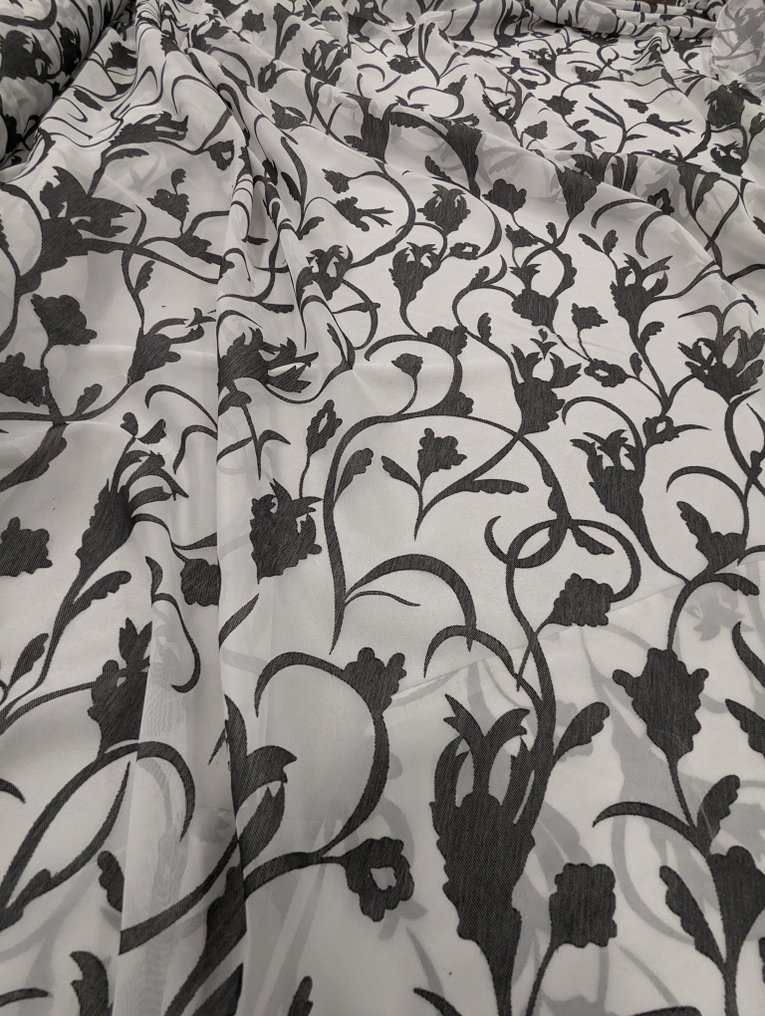 Tessitura Miglioretti - Espléndidas cortinas Devorè - Tela de cortina  - 550 cm - 300 cm #3.1