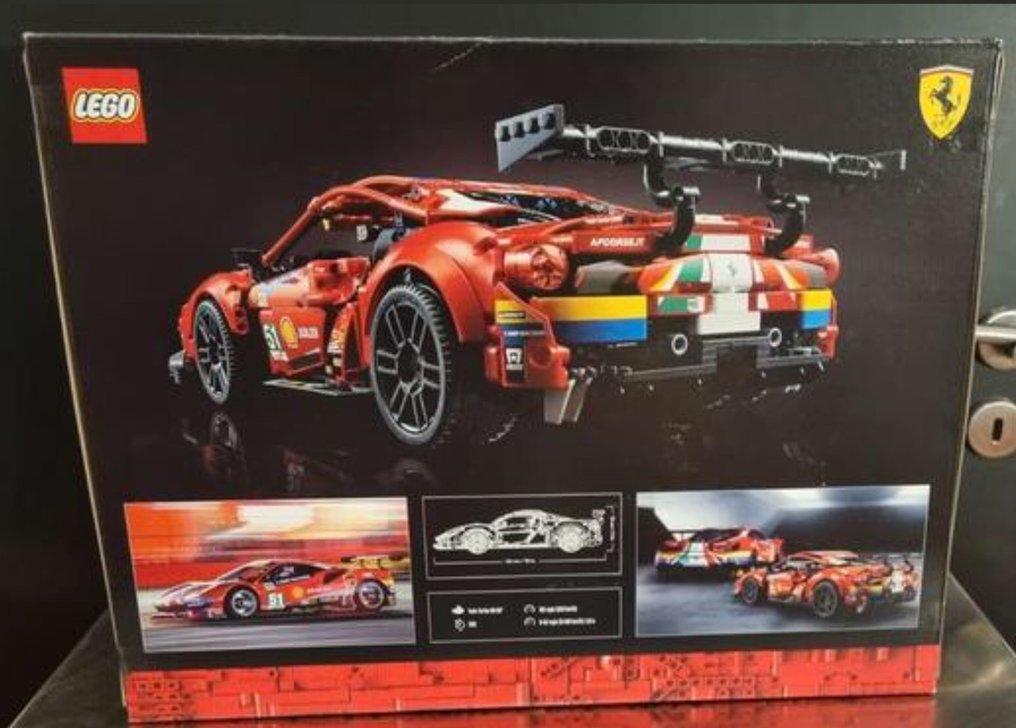 Lego - Tehnic - 42125 - Ferrari 488 GTE AF CORSE #51 - 2020+ - Belgia #3.1