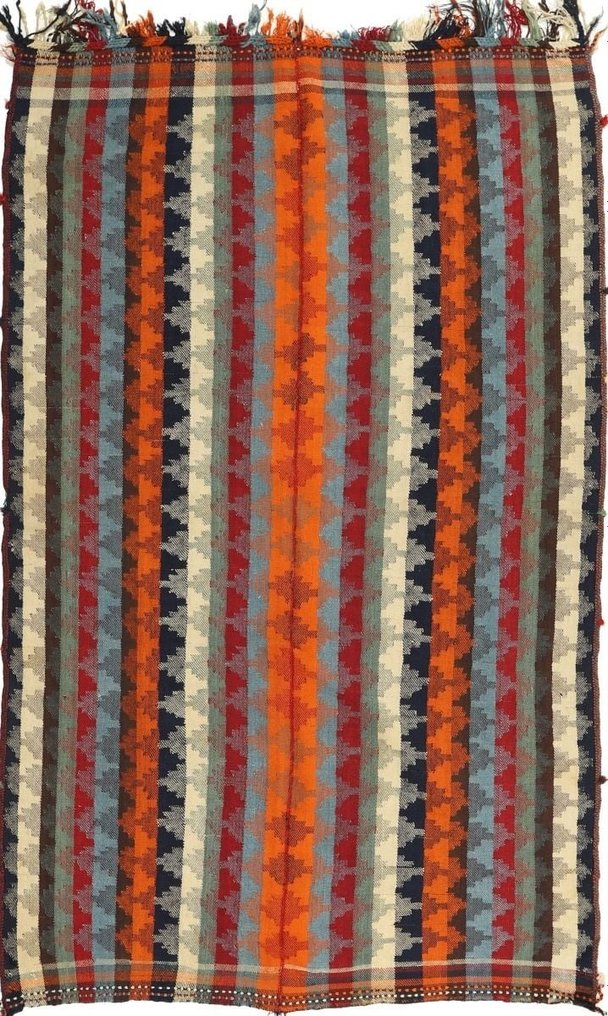 Original Perser Nomaden Kelim Shiraz aus Echte Wolle - Kelim - 235 cm - 143 cm #1.1