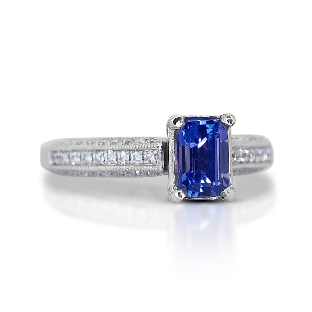 Ring Platina Tanzanit - Diamant #1.2