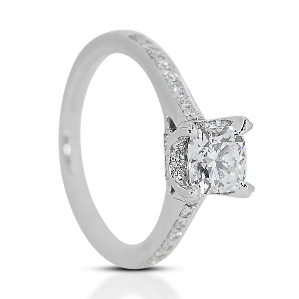 Anello Oro bianco Diamante - Diamante #1.2