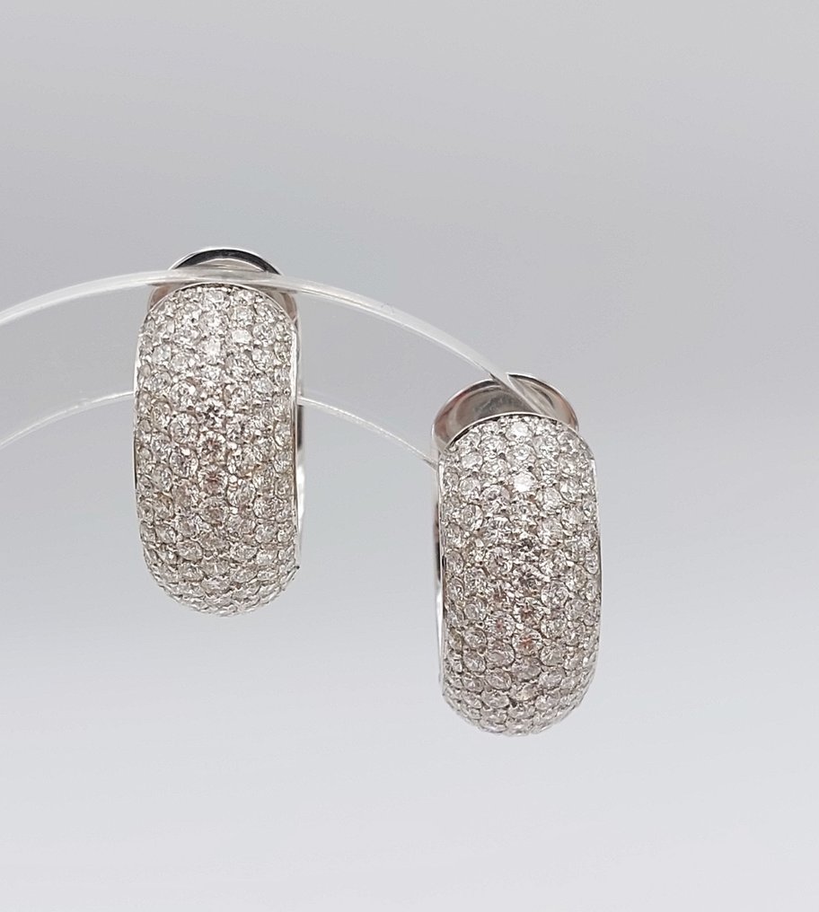 Massimo Raiteri - 18 kt. White gold - Earrings - 2.20 ct Diamond #1.1