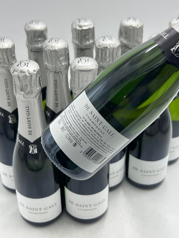 De Saint-Gall, "Le Blanc de Blancs" Premier Cru - Szampan Blanc de Blancs - 12 Małpki (0,375l) #2.1