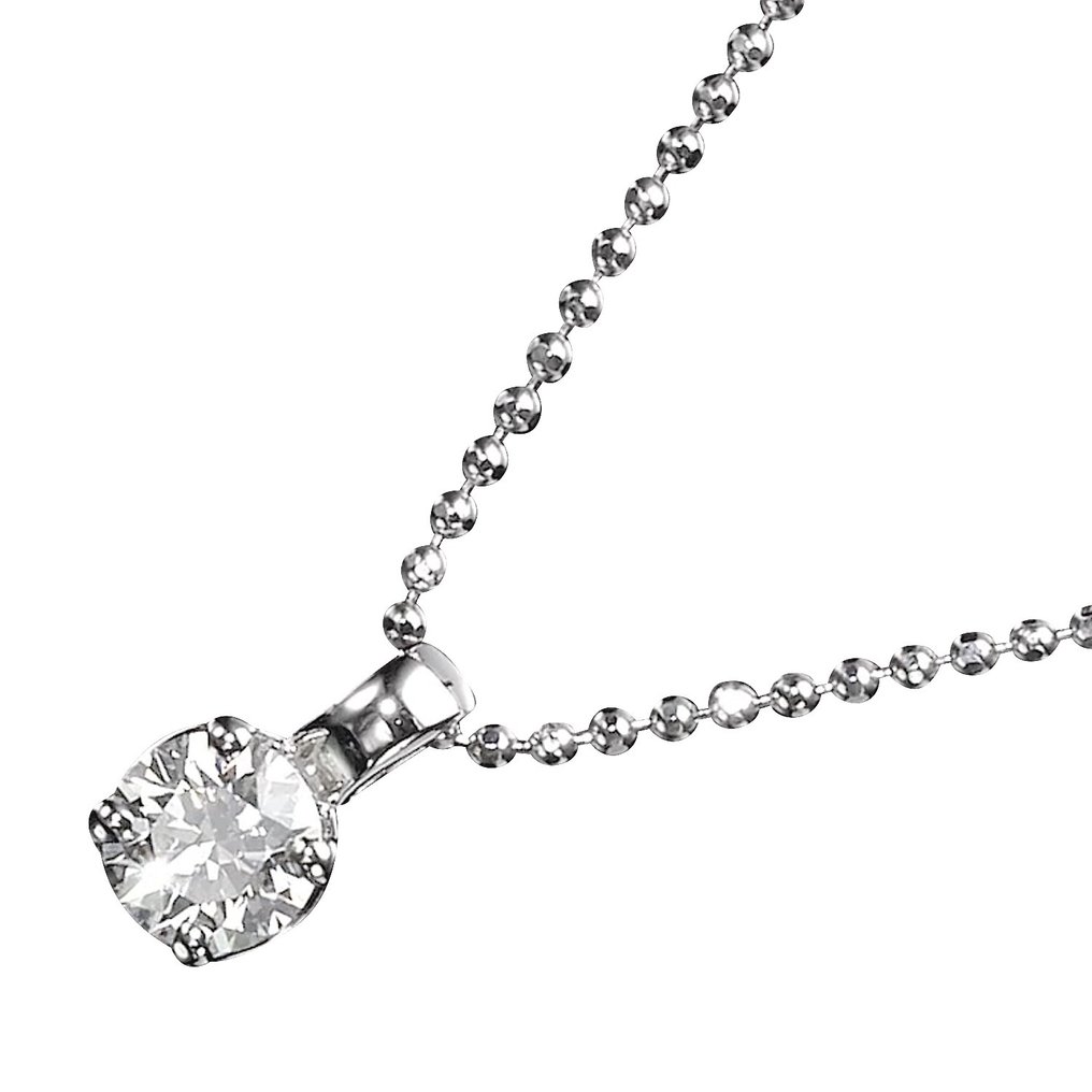 Halskette mit Anhänger Weißgold Diamant #2.1