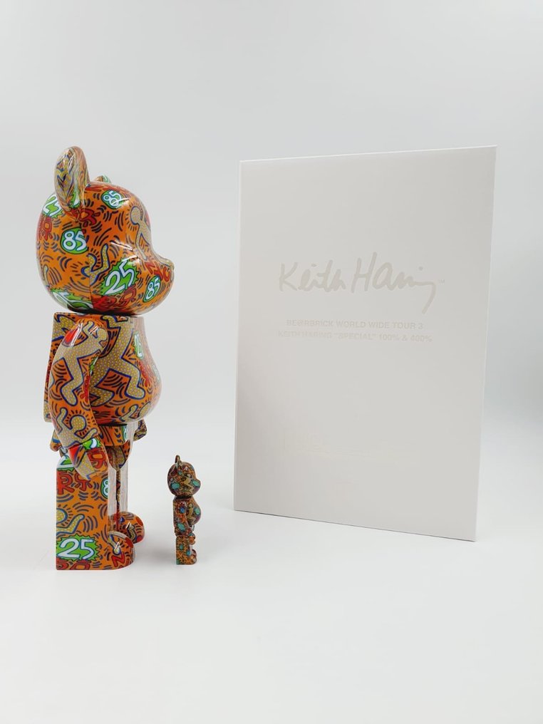 Keith Haring X Medicom Toy - NO RESERVE Be@rbrick Keith Haring V12  400% 100% Bearbrick 2023 #2.1
