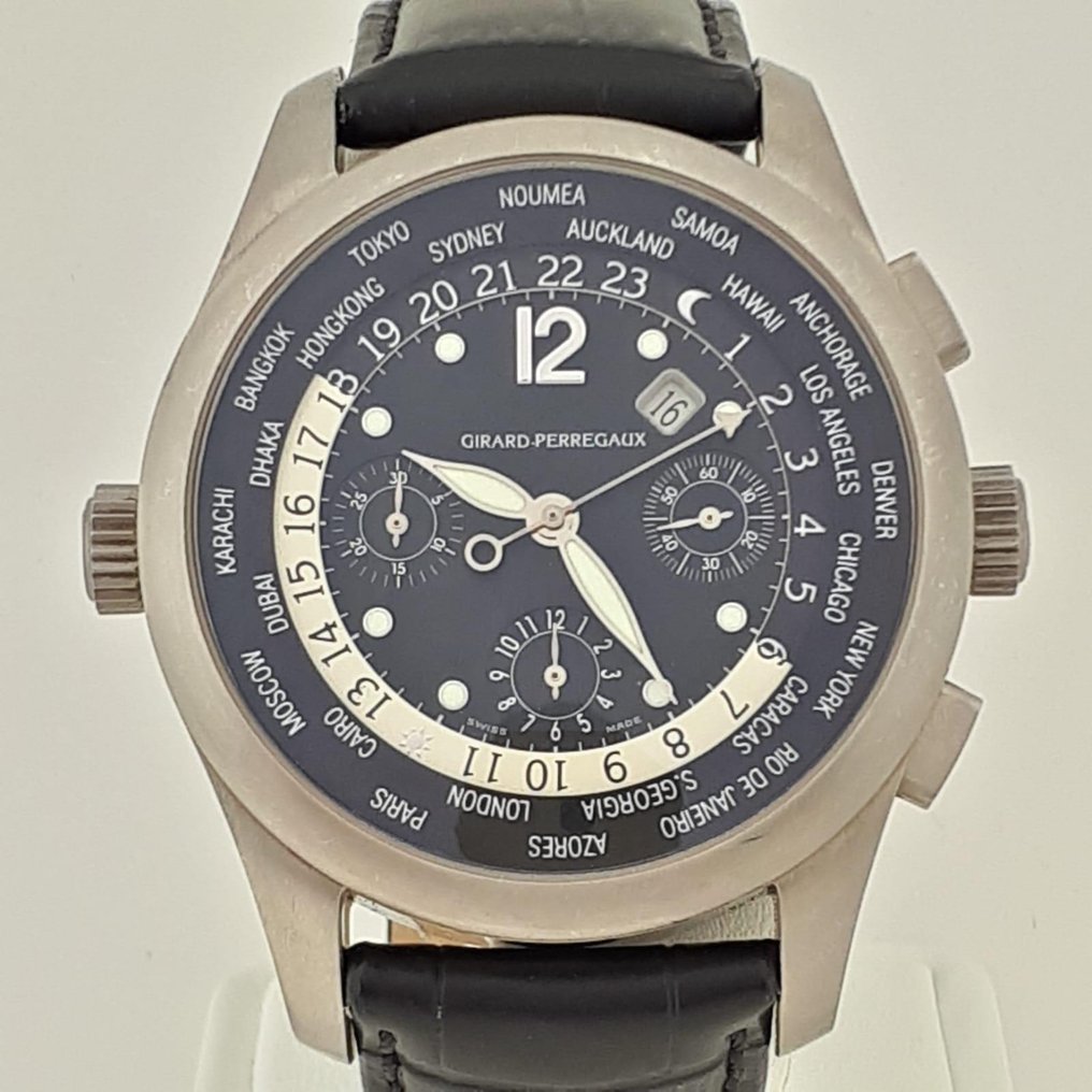 Girard-Perregaux - WW.TC Chronograph Automatic GMT World Time Titanium FULL SET - 4980 - Άνδρες - 2005 #1.1