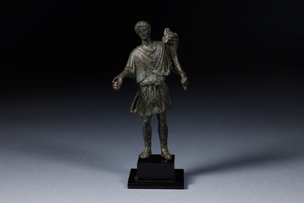 Epoca Romanilor Bronz Calitatea muzeului Dumnezeu Lar - 15.5 cm #2.2
