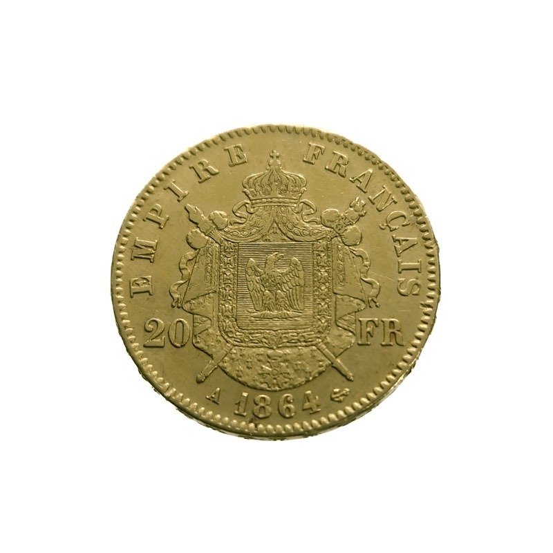 Franciaország. Napoléon III (1852-1870). 20 Francs 1864-A, Paris #1.1