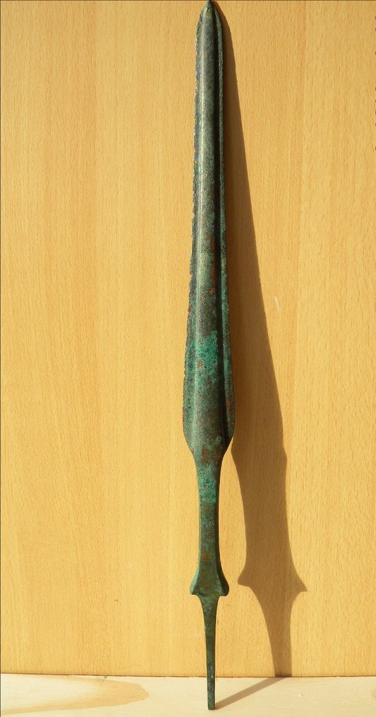Lorestan Bronze Luristan-Bronze-Speerspitze, VIII.-VI. Jahrhundert v. Chr., 59 cm - 59 cm #1.1