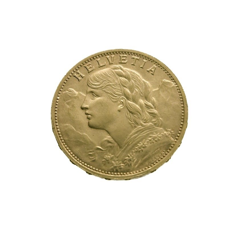 瑞士. 20 Francs 1927 LB - Vreneli #1.2