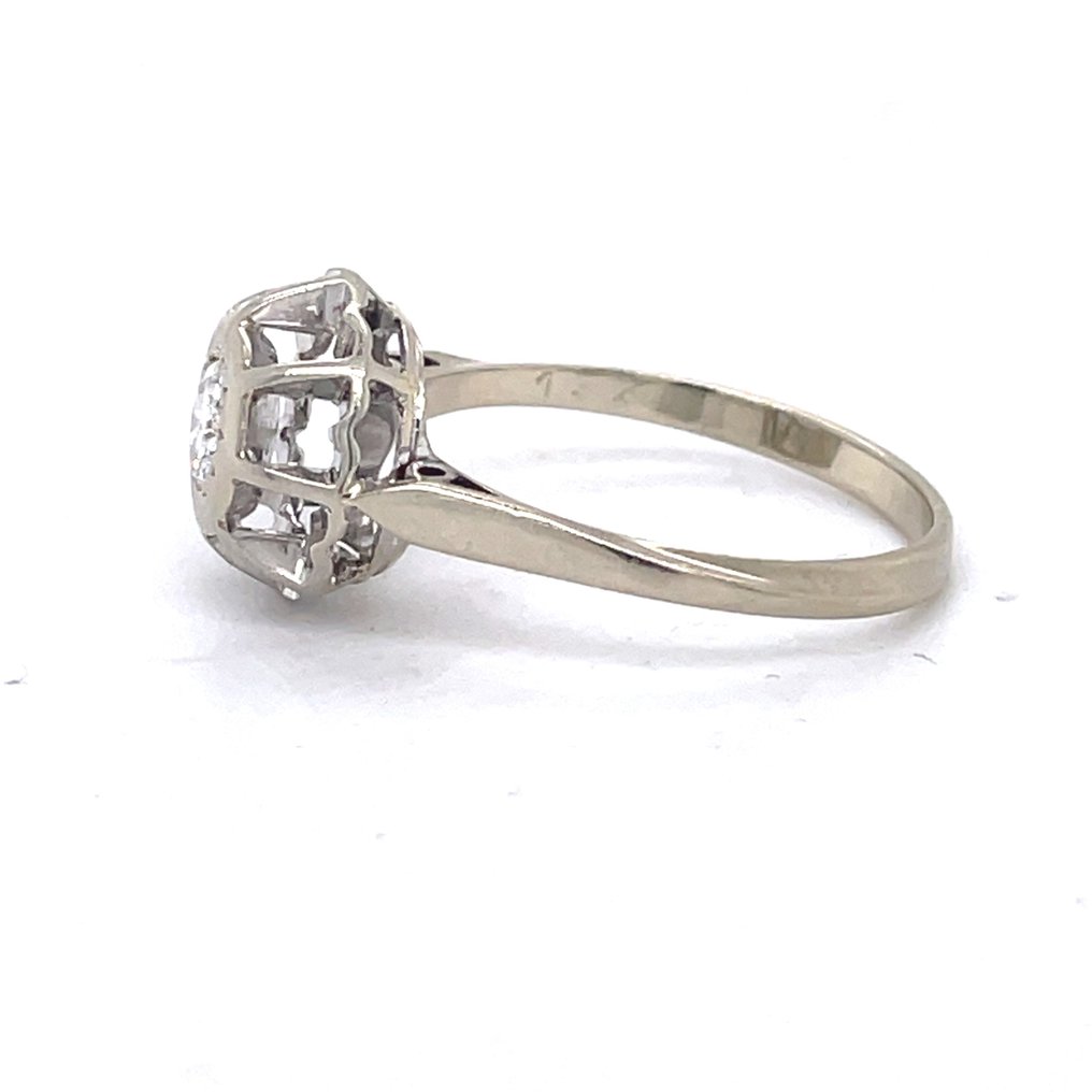 Gyűrű - 14 kt. Fehér arany Gyémánt #2.1