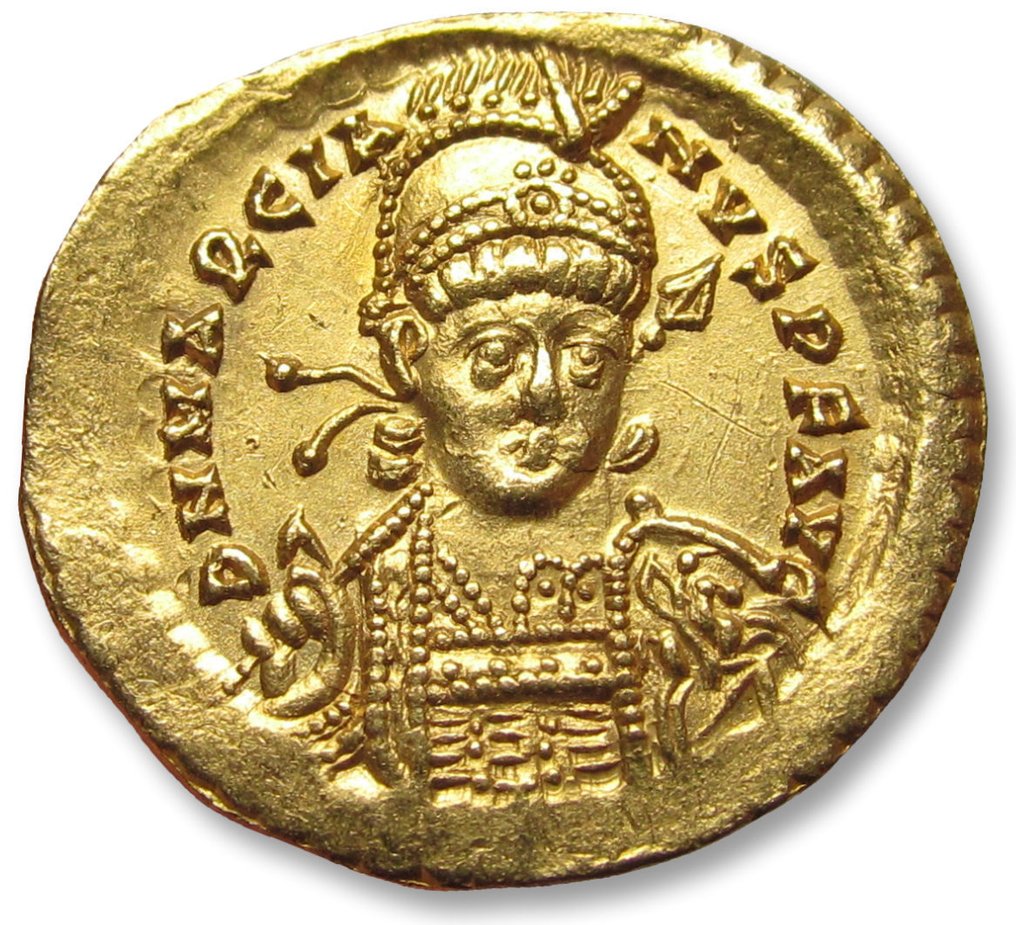 Romerska riket. Marcian (AD 450-457). Solidus Constantinople mint 1st officina (A) circa 450 A.D. #1.1