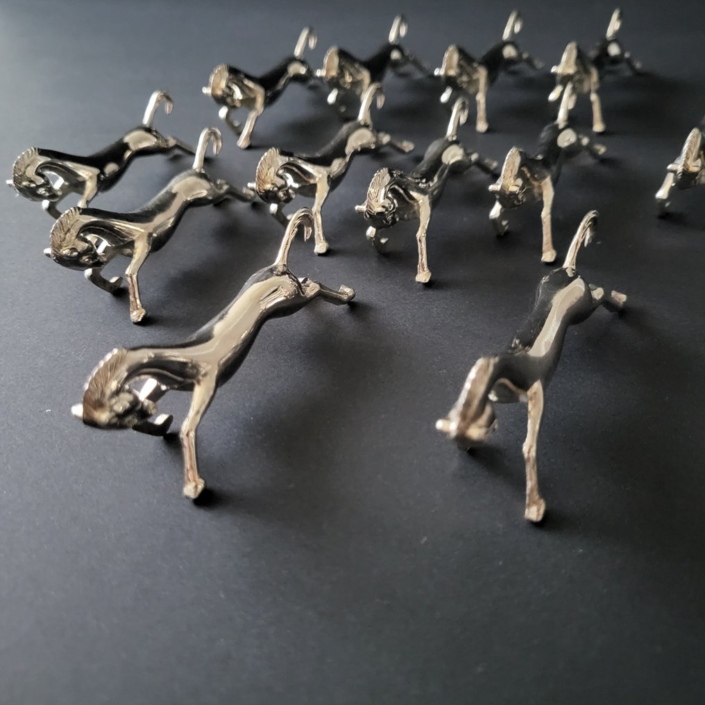 Descanso de faca (12) - chevaux - Prateado #1.0